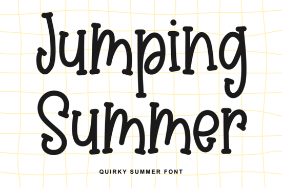 Jumping Summer Font